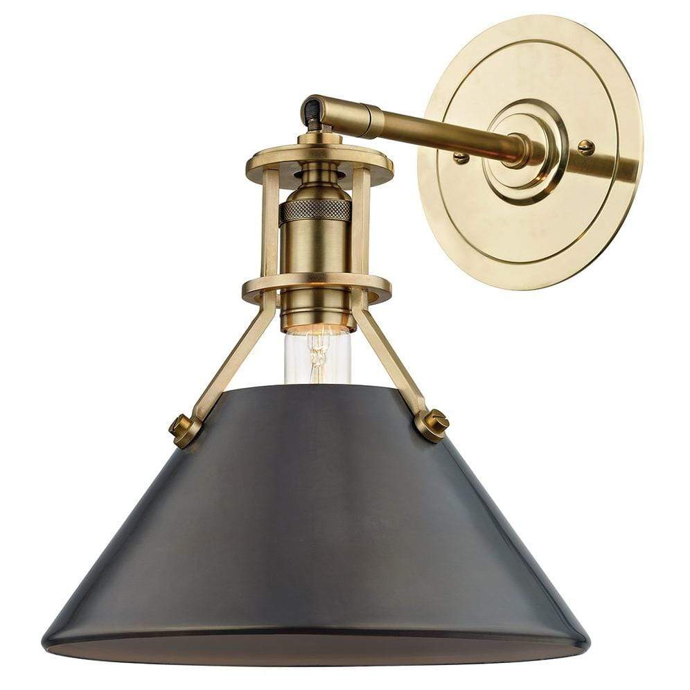 Mark D. Sikes Metal No. 2 Sconce - Aged/Antiqued Distressed Bronze Lighting hudson-valley-MDS950-ADB 00806134876906