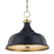 Mark D. Sikes Painted No. 1 Pendant Lighting hudson-valley-MDS300-AGB/DBL 00806134876500