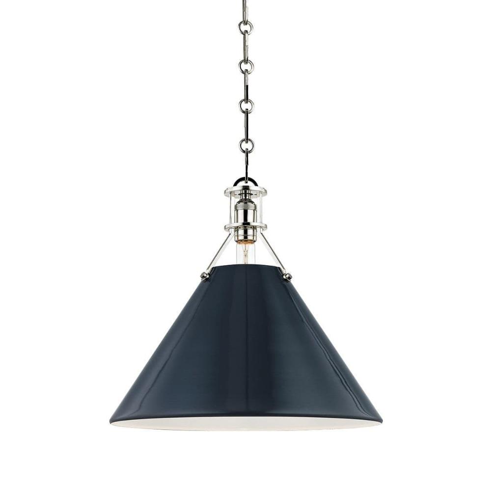Mark D. Sikes Painted No. 2 Pendant - Darkest Blue Lighting