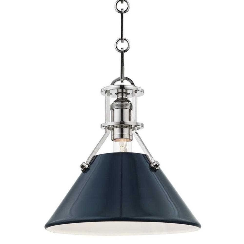 Mark D. Sikes Painted No. 2 Pendant - Darkest Blue Lighting