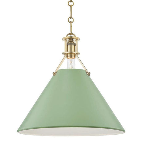 Mark D. Sikes Painted No.2 Pendant - Green Leaf Lighting