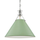 Mark D. Sikes Painted No. 2 Pendant - Green Leaf Lighting mark-d-sikes-MDS352-PN/LFG