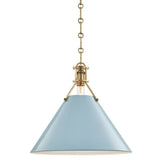 Mark D. Sikes Painted No. 2 Pendant Lighting hudson-valley-MDS352-AGB/BB 806134877279