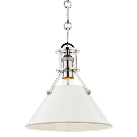 Mark D. Sikes Painted No. 2 Pendant - Off White Lighting hudson-valley-MDS351-PN/OW 806134876630