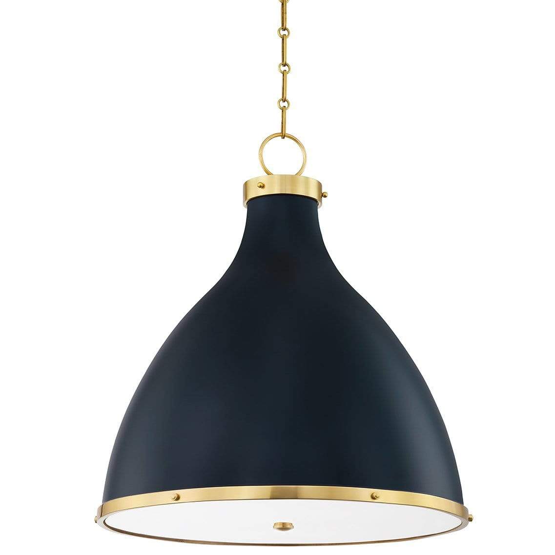 Mark D. Sikes Painted No. 3 Pendant Lighting hudson-valley-MDS362-AGB/DBL