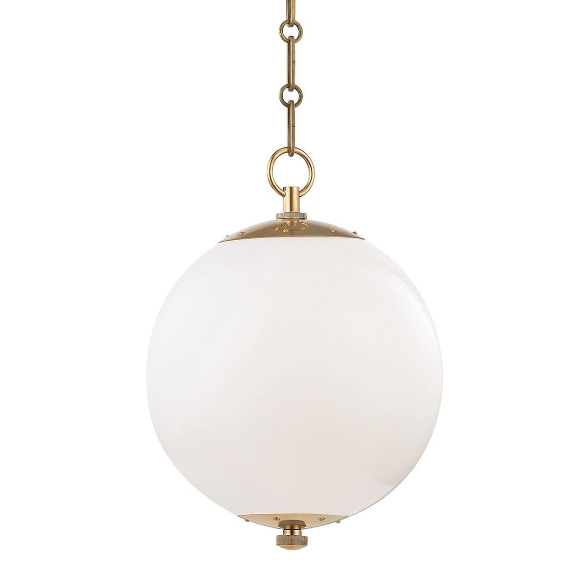 Mark D. Sikes Sphere No. 1 Pendant - Aged Brass Lighting hudson-valley-MDS700-AGB 806134876791