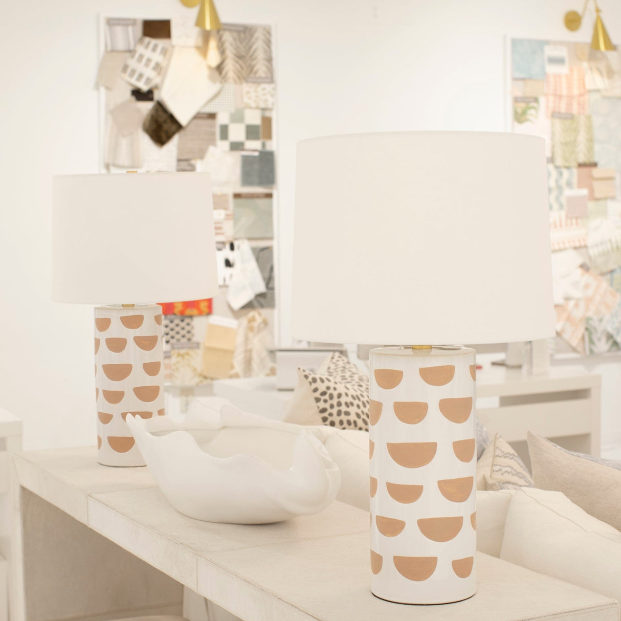 Megan Molten Minnie Table Lamp Lamps megan-molten-HL714201A-AGB/CWO