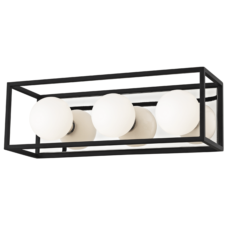 Mitzi Aira 3 Light Vanity Sconce - Black Aged Brass Lighting