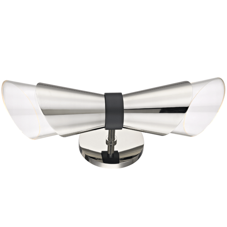 Mitzi Angie Double Wall Sconce Lighting mitzi-H130102-PN/BK
