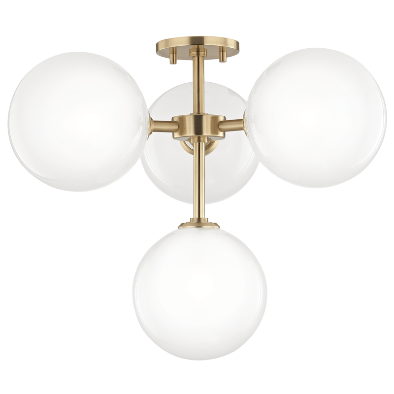 Mitzi Ashleigh Ceiling Mount - Aged Brass Lighting mitzi-H122604-AGB 00806134839598