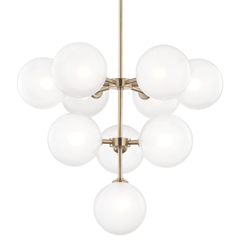 Mitzi Ashleigh Chandelier - Aged Brass Lighting mitzi-H122810-AGB 00806134839611