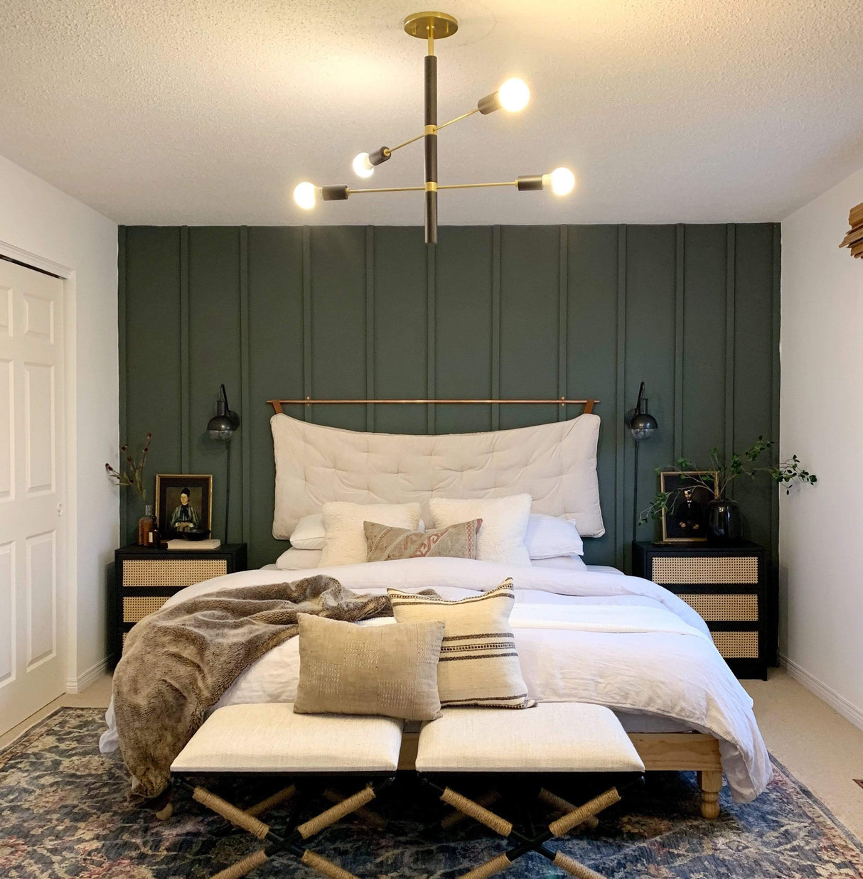 Mitzi Astrid Chandelier - Black Aged Brass - 4 Light Lighting mitzi-H178-AGB/BK-4 Light