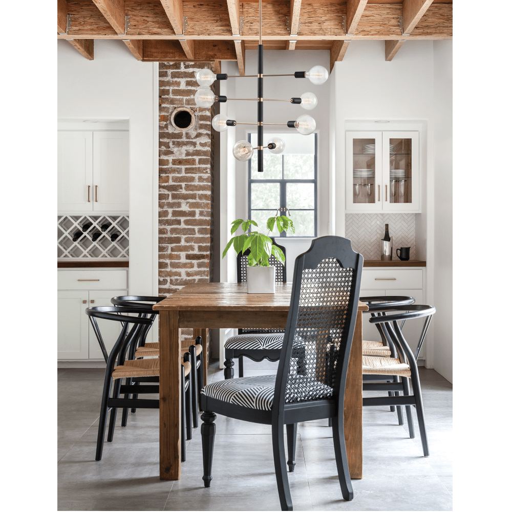 Mitzi Astrid Chandelier - Black Aged Brass - 8 Light Lighting mitzi-H178-AGB/BK-8 Light