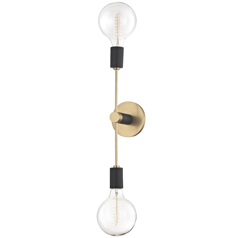 Mitzi Astrid Wall Sconce - Aged Brass/Black Lighting mitzi-H178102-AGB/BK 00806134833688
