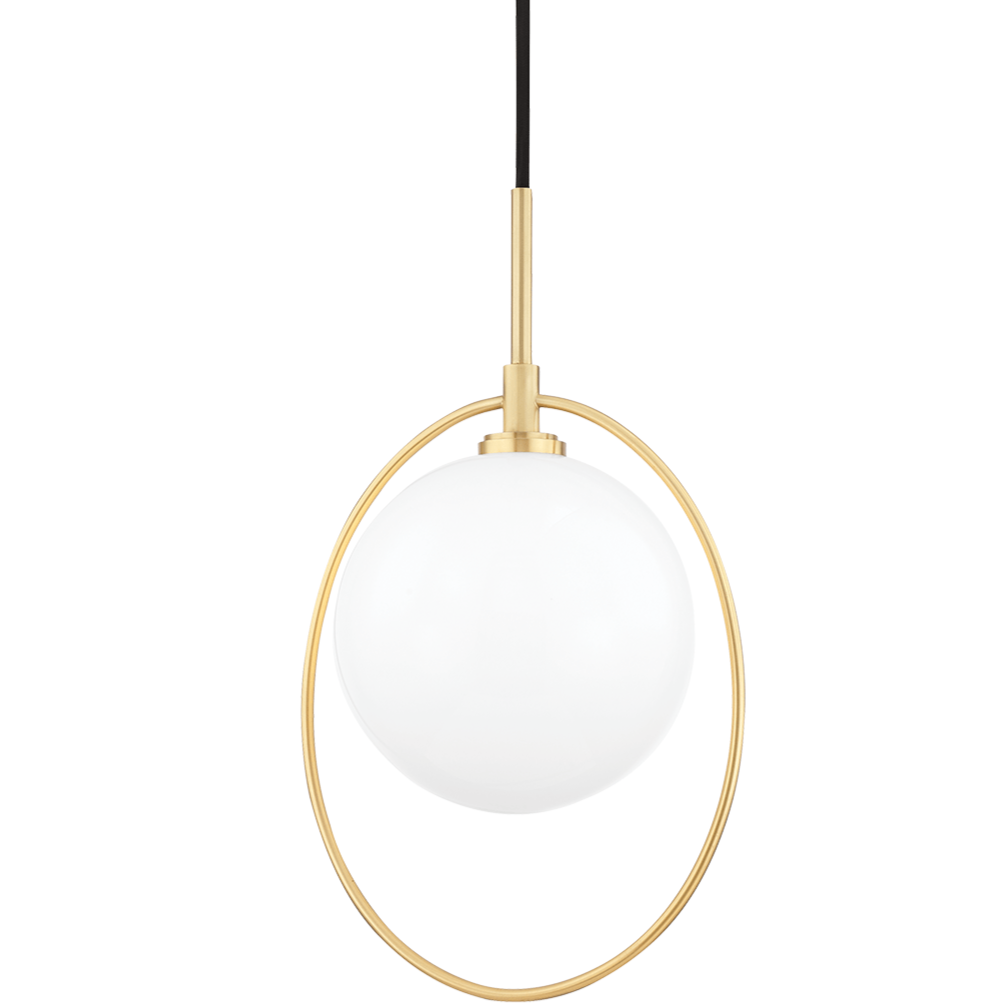 Mitzi Babette 1 Light Pendant Lighting mitzi-H493701-AGB