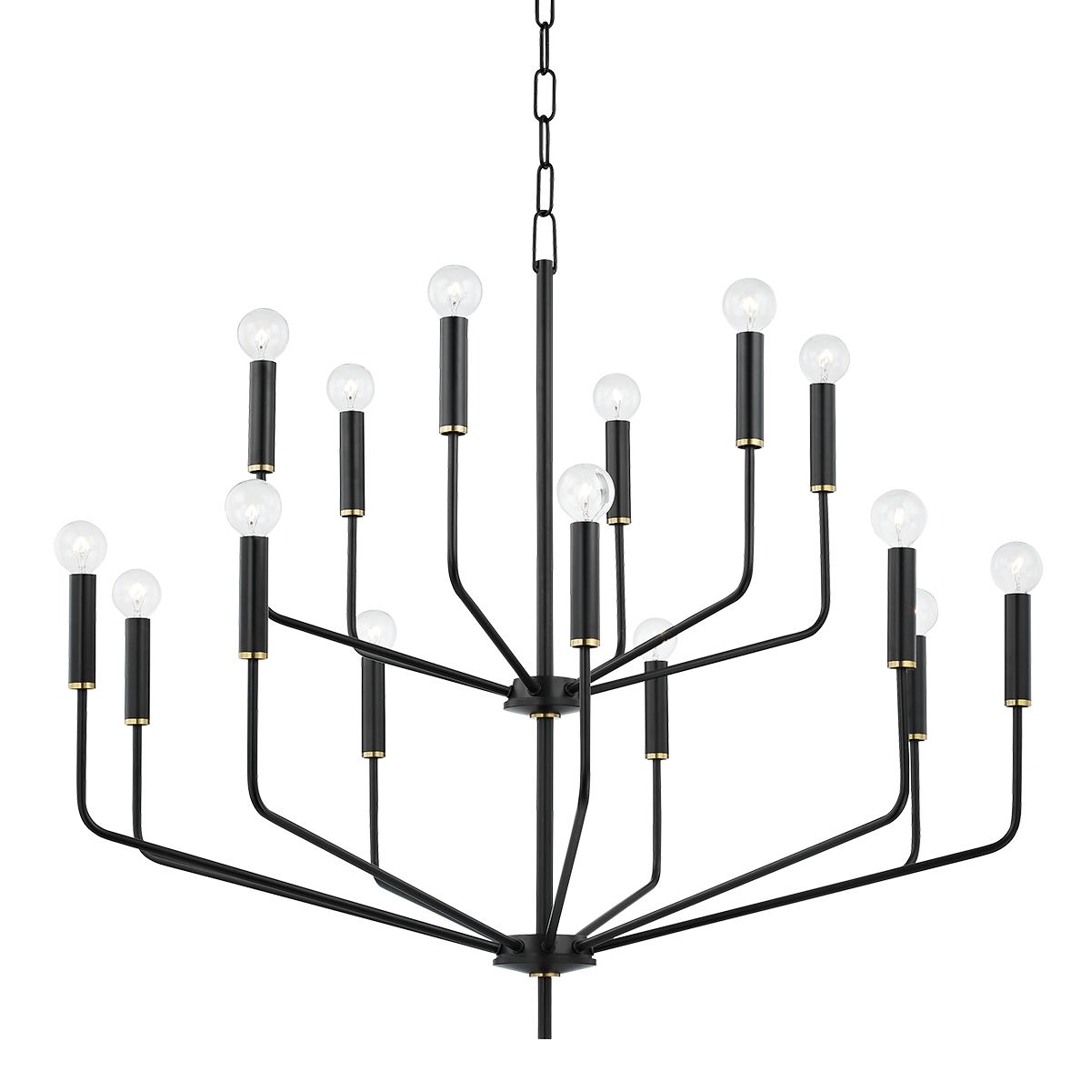 Mitzi Bailey 15 Light Chandelier Lighting mitzi-H516815-AGB/SBK