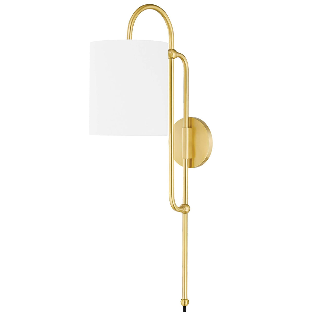 Mitzi Caroline Plug In Sconce Lighting mitzi-HL641201-AGB