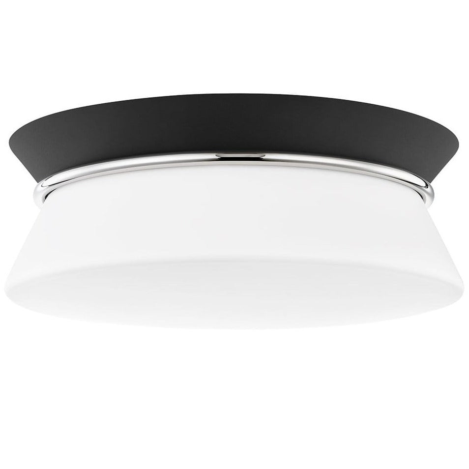 Mitzi Cath Flush Mount - Polished Nickel/Black Lighting mitzi-H425502-PN/BK