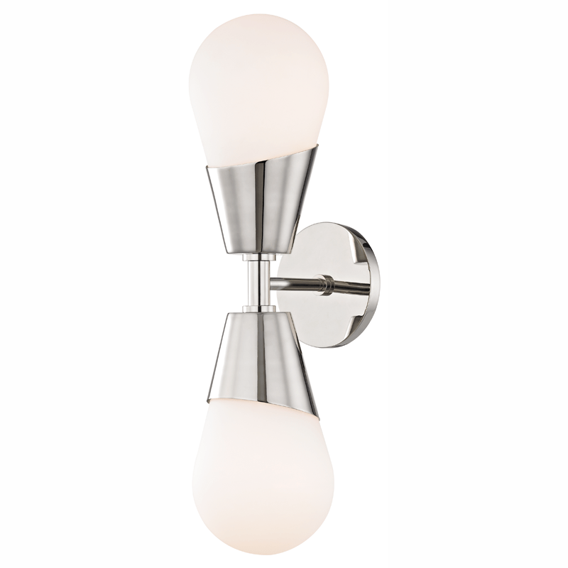 Mitzi Cora Double Wall Sconce - Polished Nickel Lighting mitzi-H101102-PN 00806134835354