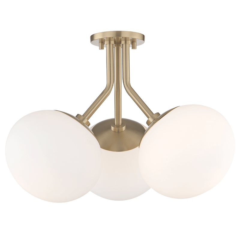 Mitzi Estee Ceiling Mount - Aged Brass Lighting mitzi-H134603-AGB 00806134834067