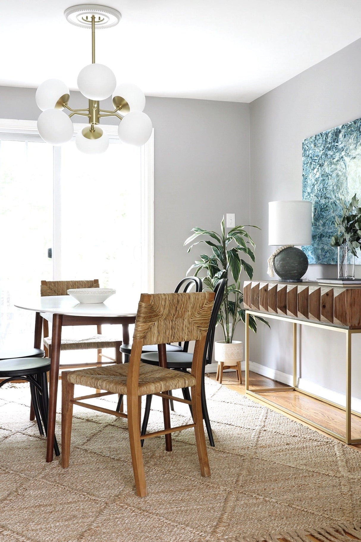 Mitzi Estee Chandelier - Aged Brass Lighting