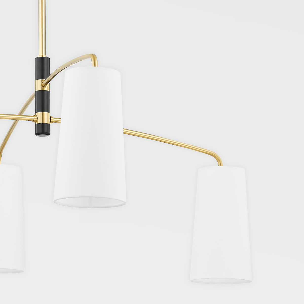 Mitzi Evelyn Four Light Chandelier Lighting mitzi-H612804-AGB/SBK