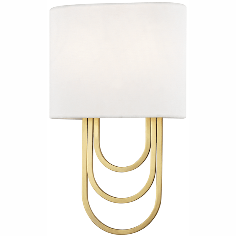Mitzi Farah Flush Sconce - Aged Brass Lighting mitzi-H210102-AGB 00806134847456