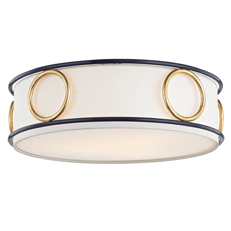 Mitzi Jade Flush Mount - Gold Leaf/Navy Lighting mitzi-H236503-GL/NVY 00806134849375
