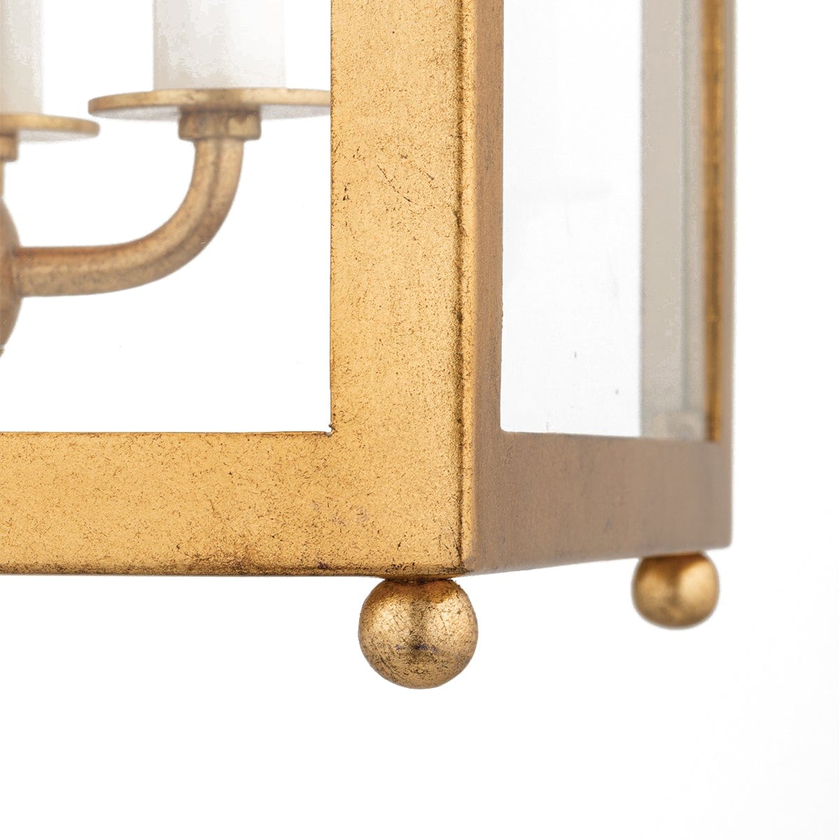 Mitzi Leigh Lantern - Vintage Gold Leaf Lighting