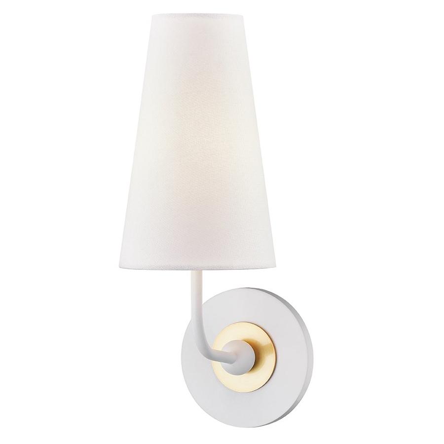 Mitzi Merri Sconce - Aged Brass/White Lighting mitzi-H318101-AGB/WH 00806134884109