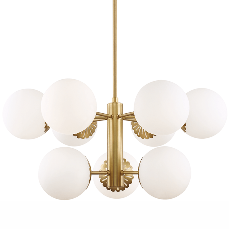 Mitzi Paige Chandelier - Aged Brass Lighting mitzi-H193809-AGB 00806134846978
