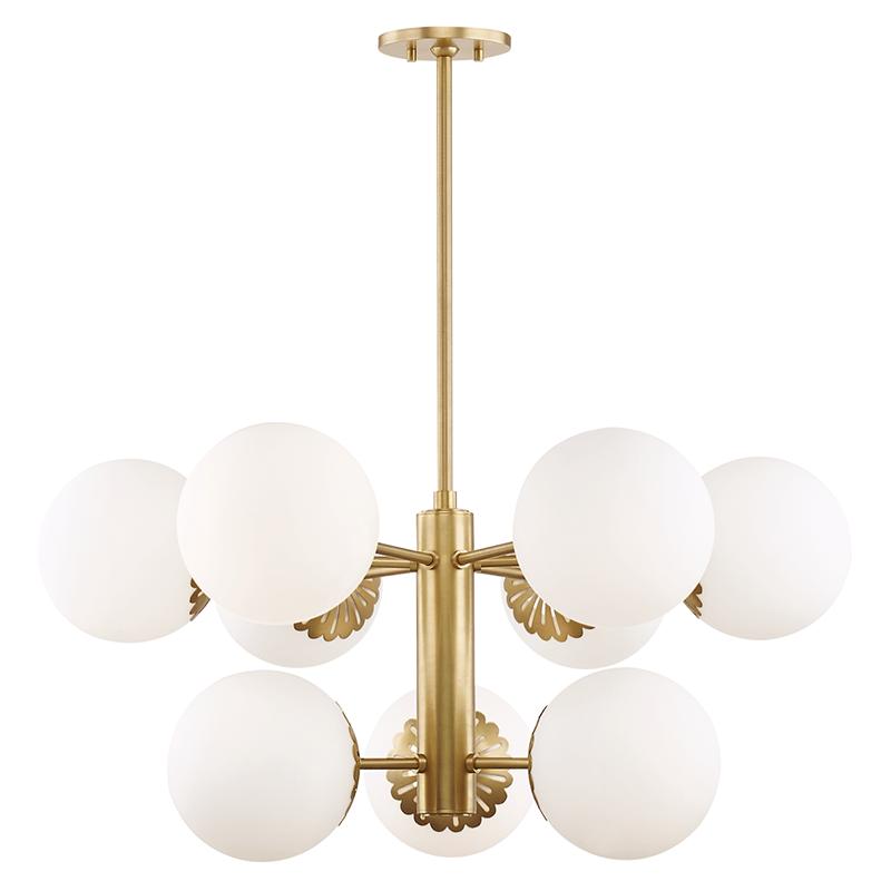Mitzi Paige Chandelier - Aged Brass Lighting mitzi-H193809-AGB 00806134846978