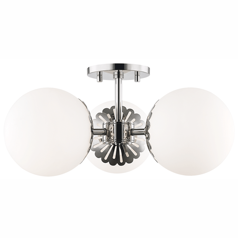 Mitzi Paige Semi Flush Mount - Aged Brass Lighting