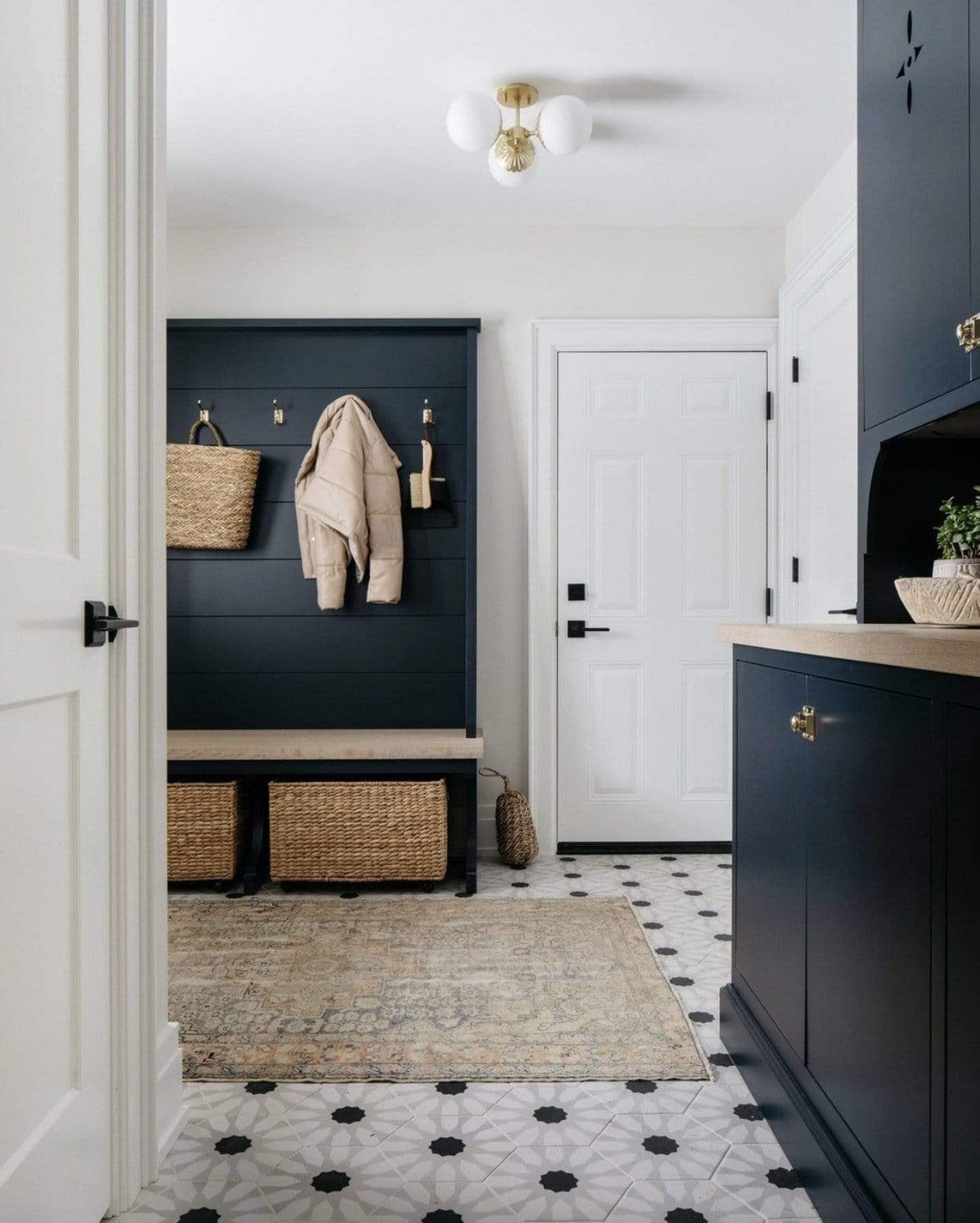 Mitzi Paige Semi Flush Mount - Aged Brass Lighting