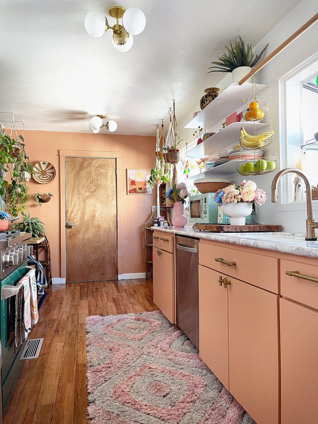 Mitzi Paige Semi Flush Mount - Aged Brass Lighting