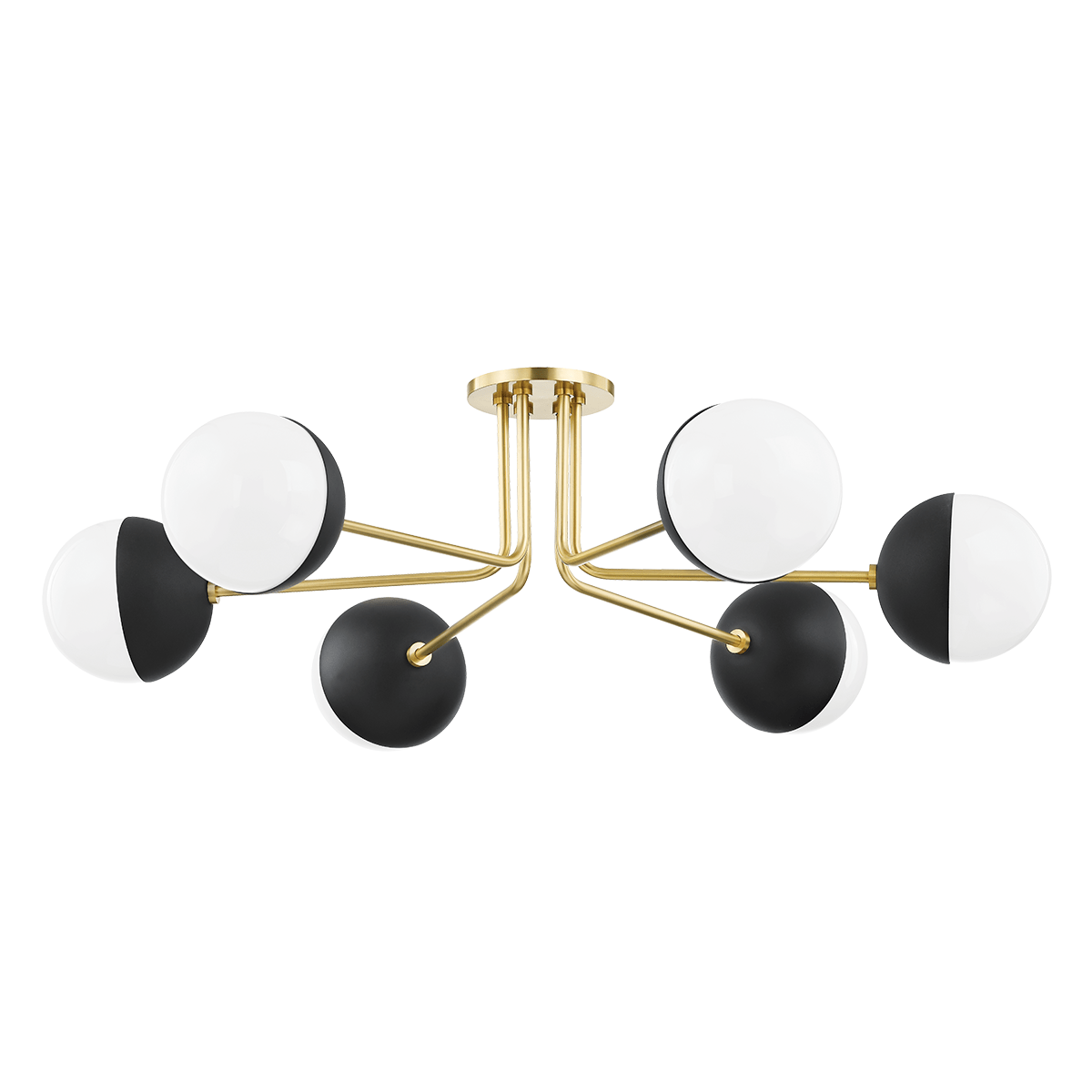 Mitzi Renee Semi-Flush Mount Lighting mitzi-H344606-AGB/BK