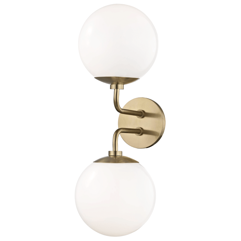 Mitzi Stella Double Wall Sconce - Polished Nickel Lighting mitzi-H105102-AGB 00806134835651