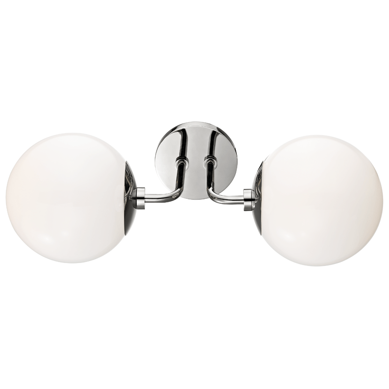 Mitzi Stella Double Wall Sconce - Polished Nickel Lighting mitzi-H105102-PN 00806134835675