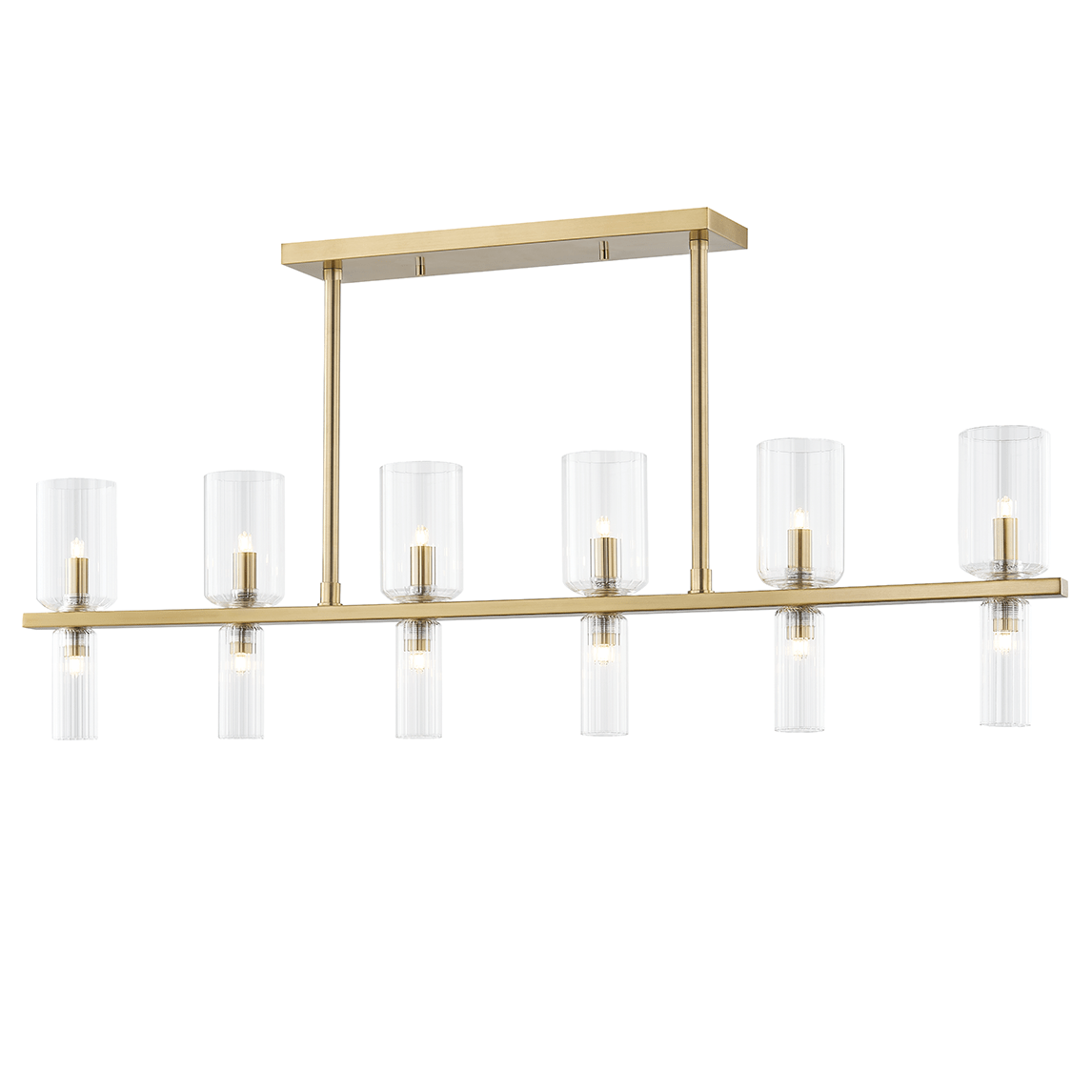 Mitzi Tabitha Linear Chandelier Lighting mitzi-H384912-AGB