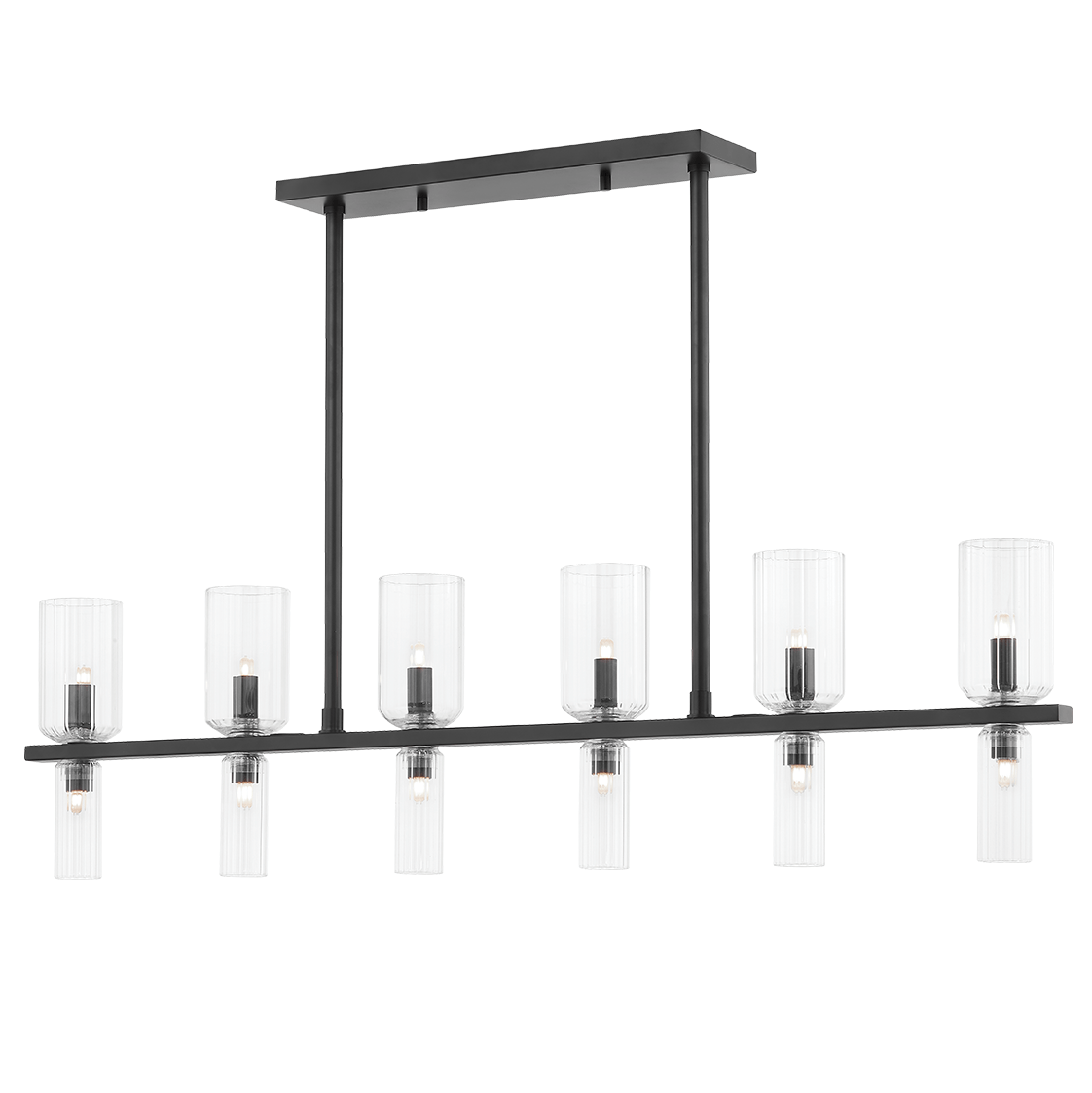 Mitzi Tabitha Linear Chandelier Lighting mitzi-H384912-SBK