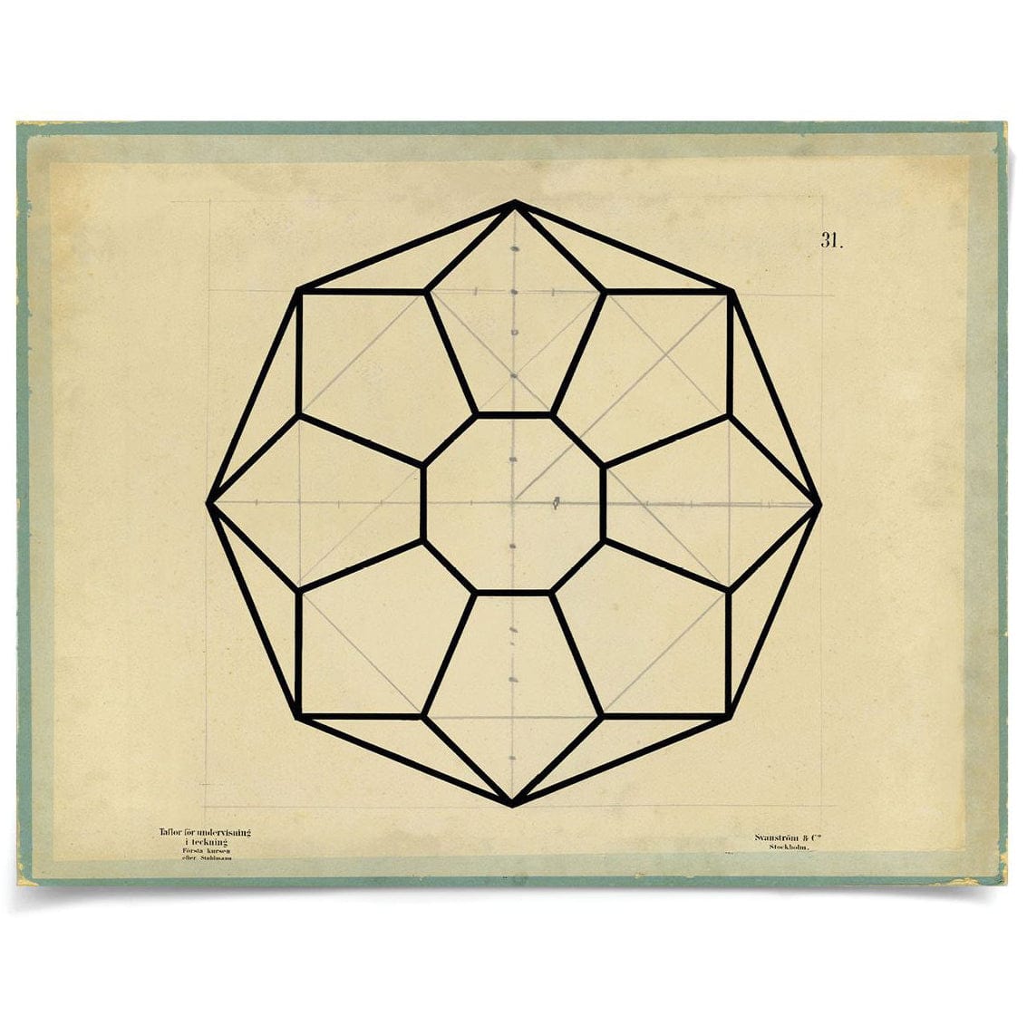Natural Curiosities Jean Baptiste Geometrics Pillow & Decor Natural Curiosities-Jean-Baptiste-Geometrics-6-unframed