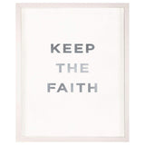 Natural Curiosities "Keep the Faith" Silver Leaf Quote Wall natural-curiosities-keep-the-faith-silver-leaf-quote-white-frame