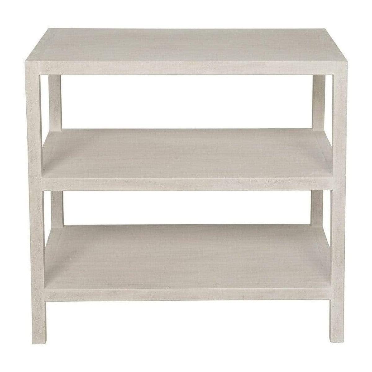 Noir 2 Shelf Side Table-White Wash Furniture Noir-GTAB235WH 00842449107182