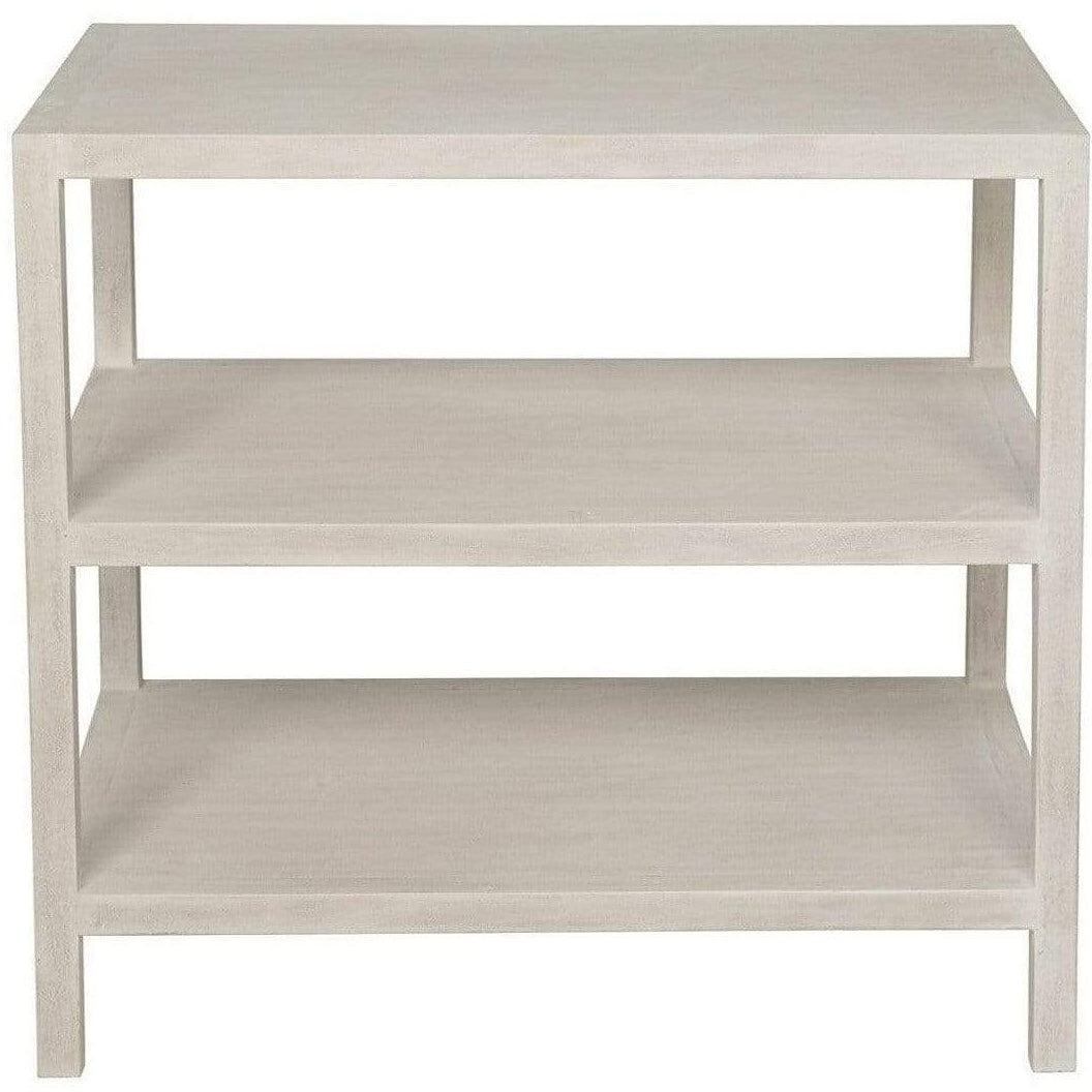 Noir 2 Shelf Side Table-White Wash Furniture Noir-GTAB235WH 00842449107182