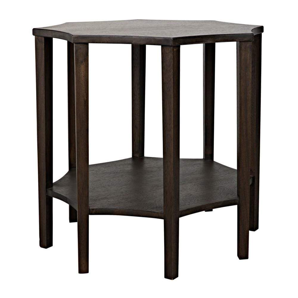 Noir Ariana Side Table - Ebony Furniture noir-GTAB335EB 00842449125544