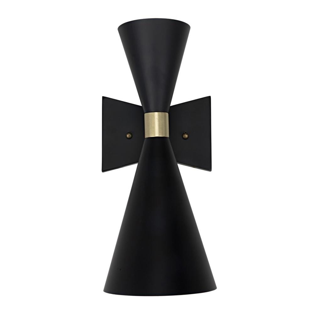 Noir Ariel Sconce Lighting noir-LAMP743MTB