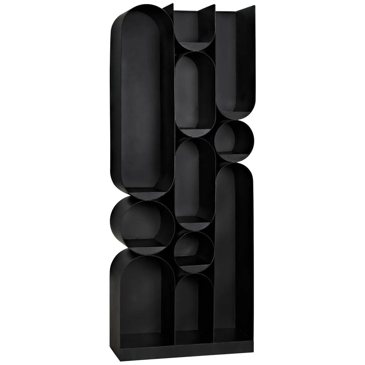 Noir Atomic Bookcase Furniture noir-GBCS250MTB 00842449134362