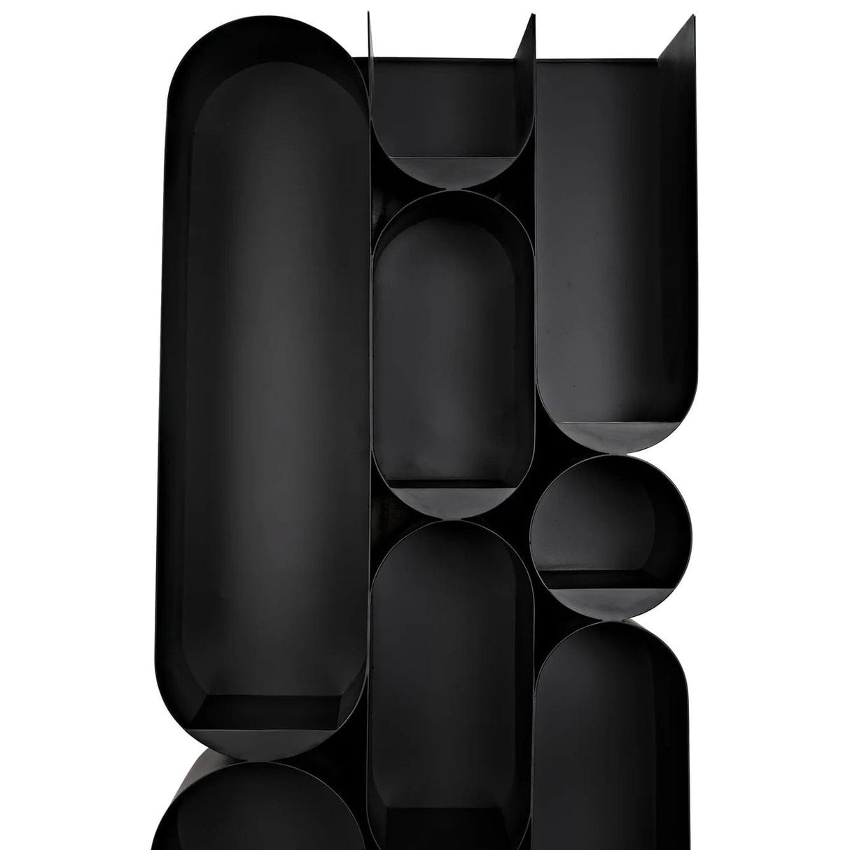 Noir Atomic Bookcase Furniture noir-GBCS250MTB 00842449134362