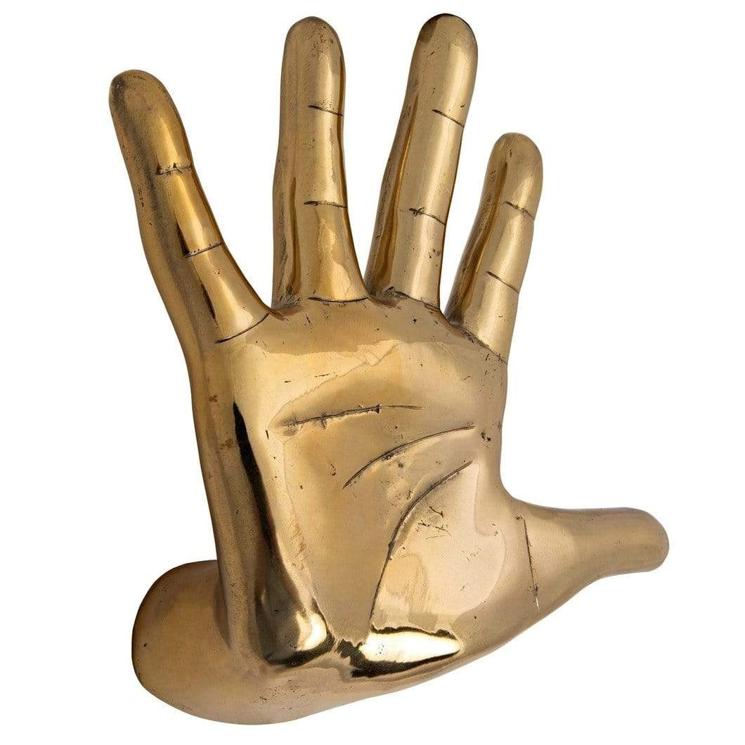 Noir Brass Hand on the Wall Wall noir-AB-231BR 00842449116184