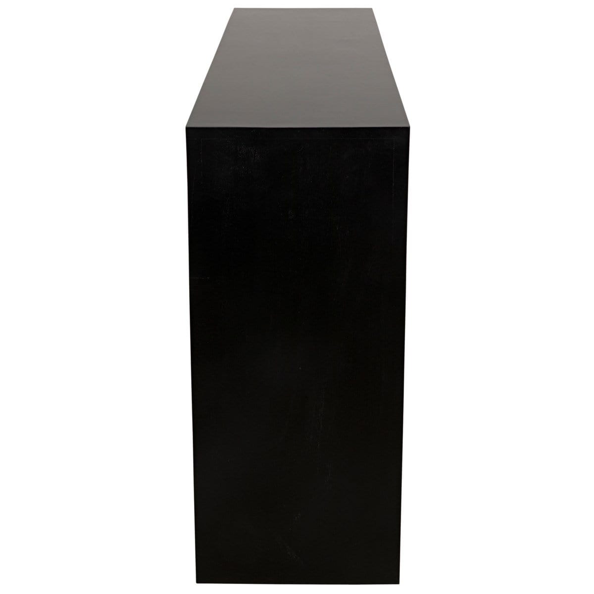 Noir Bridge Console - Hand Rubbed Black Furniture noir-GCON287HB 00842449121133
